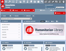 Tablet Screenshot of humanitarianlibrary.org